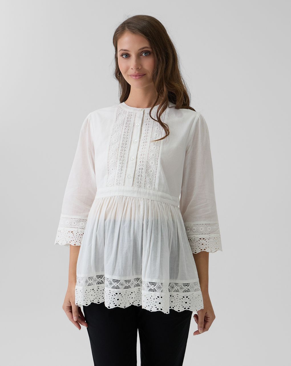 Blusa premaman bianca sangallo