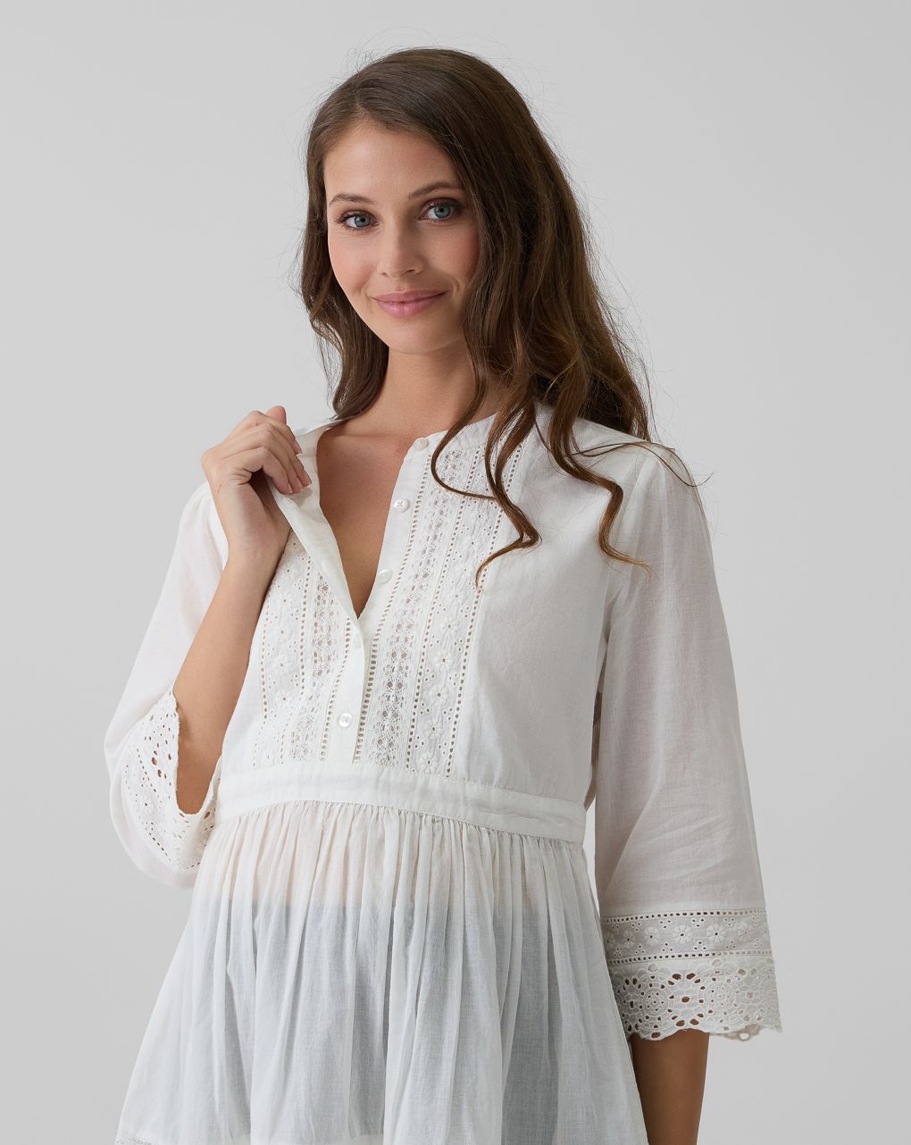 Blusa premaman bianca sangallo