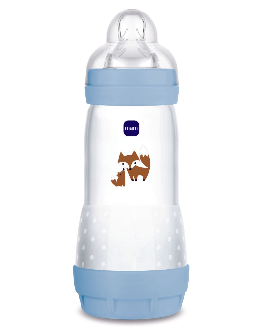 Biberon easy start 320ml bio-circolare conf. singola azzurro - mam