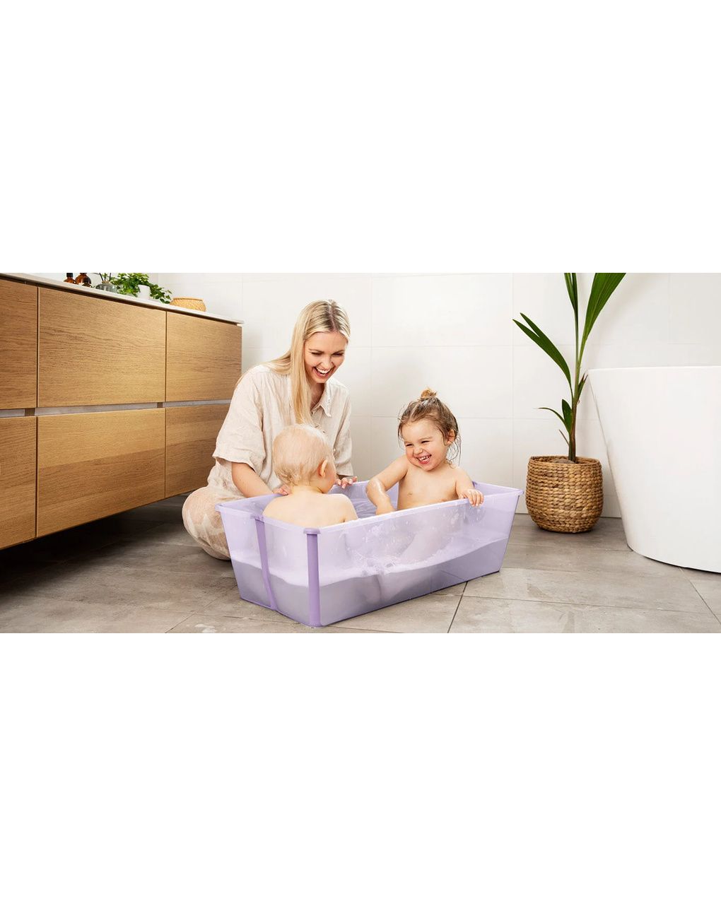 Vaschetta pieghevole flexi bath® xl - lavender - stokke®
