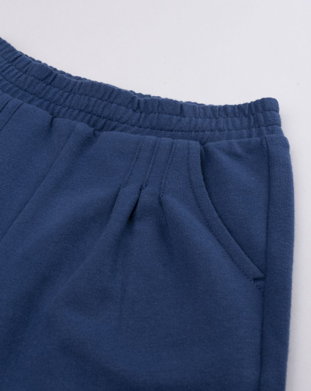Pantalone felpato bimba blu scuro