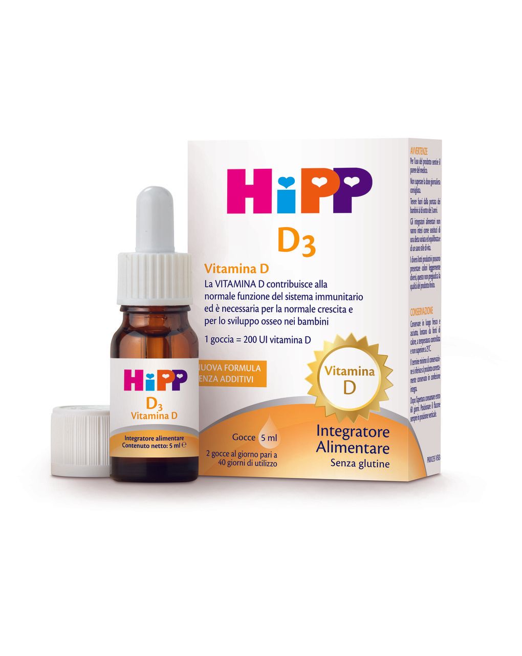 Integratore alimentare vitamina d3 5ml -  hipp