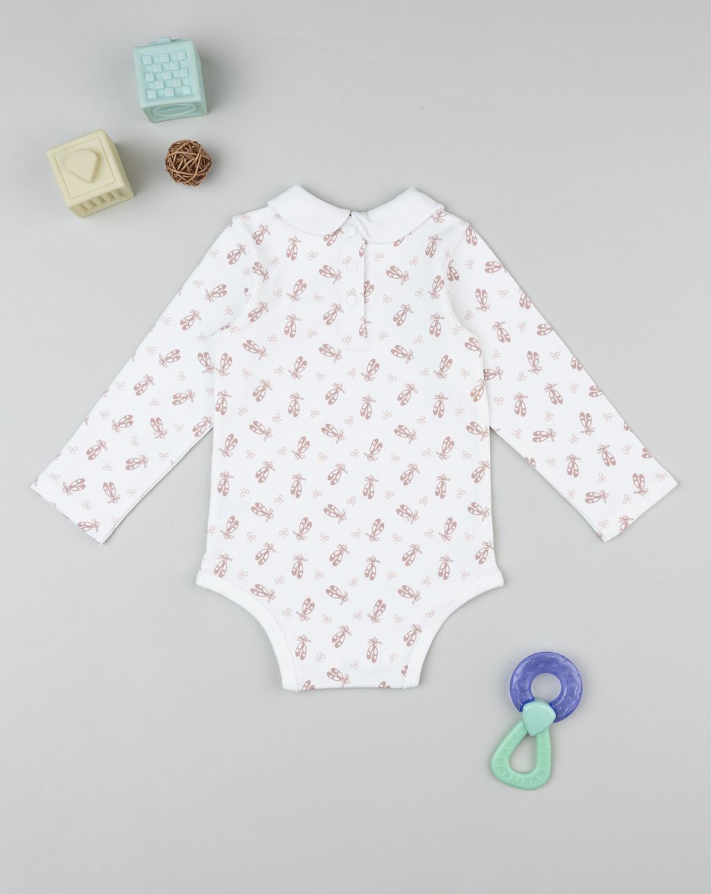 Body bimba bianco stampa danza