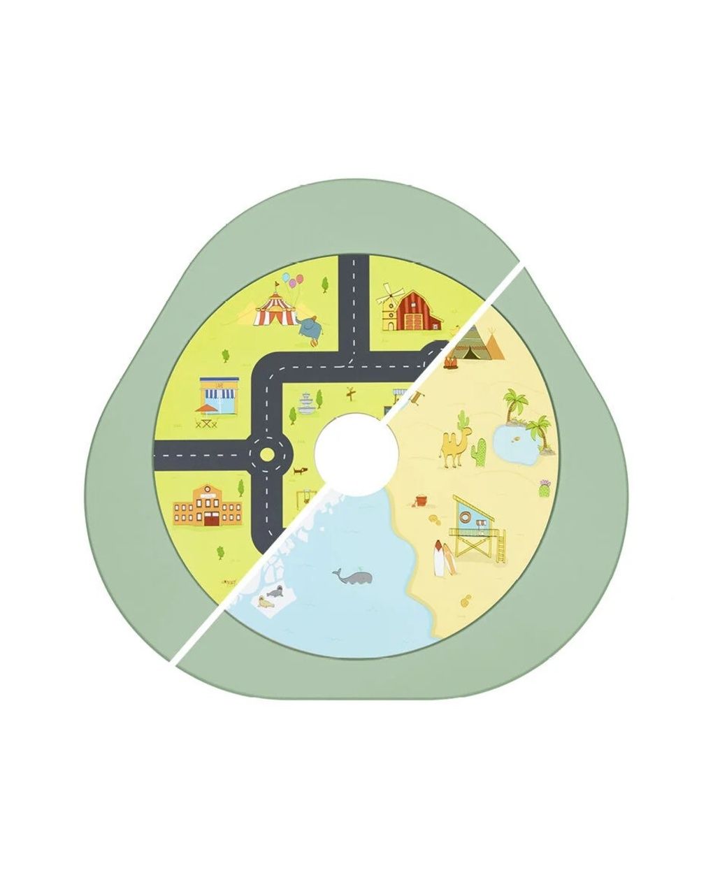 Tavolo da gioco per bambini mutable™ v2 clover green - stokke®