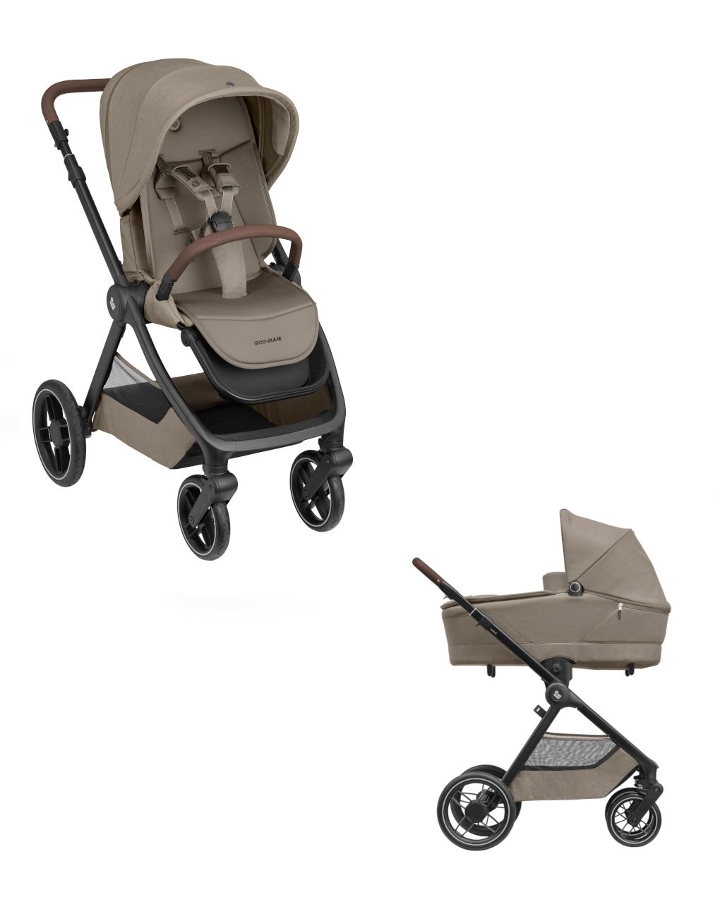 Duo oxford plus twilic truffle (passeggino +navicella) - maxicosi