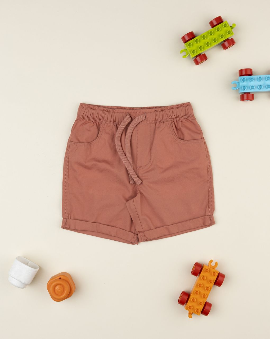 Shorts bimbo arancione