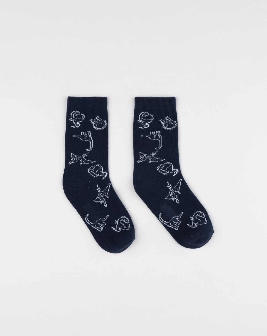Gambaletti bambino blu con dinosauri allover