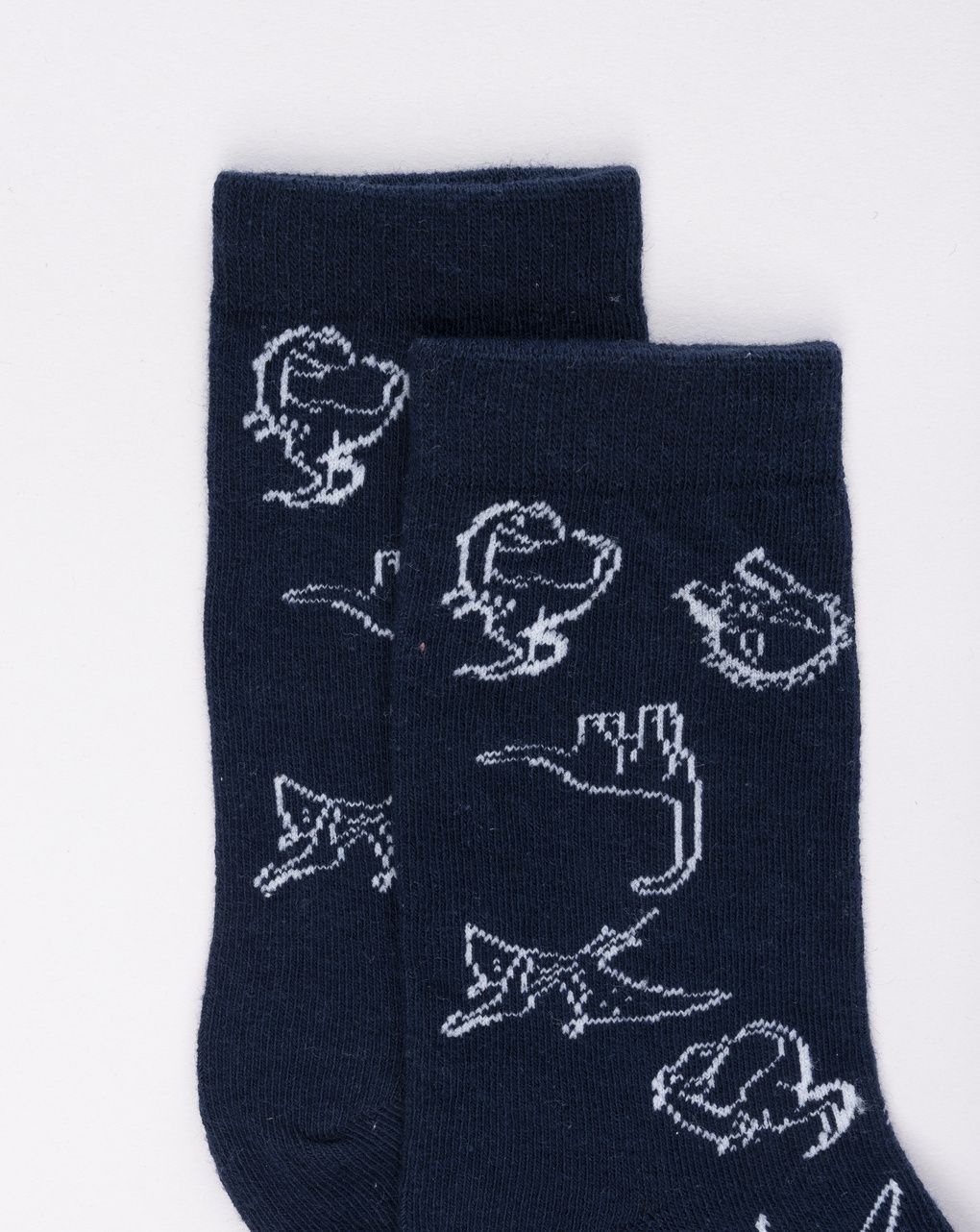 Gambaletti bambino blu con dinosauri allover