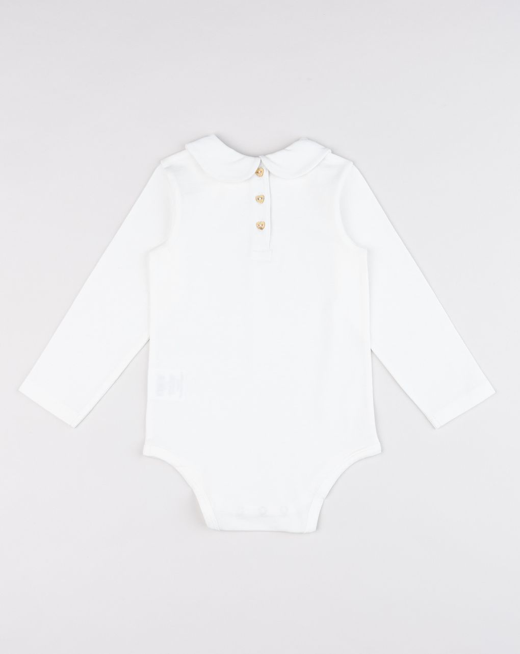 Body bimba bianco con ricamo
