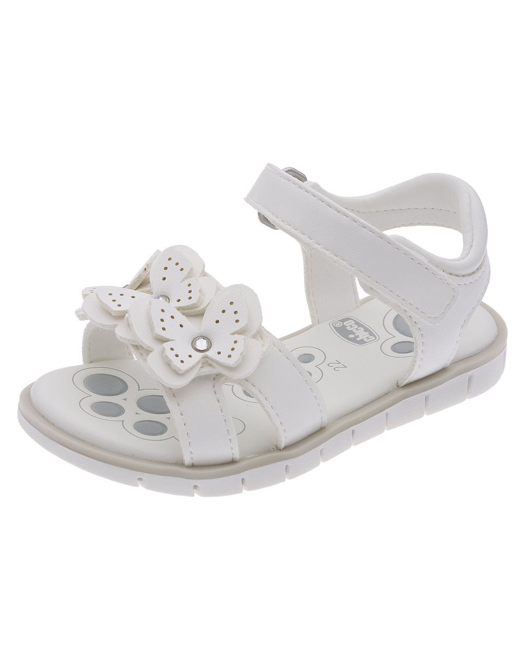 Sandali bimba bianchi con farfalle - chicco cinder