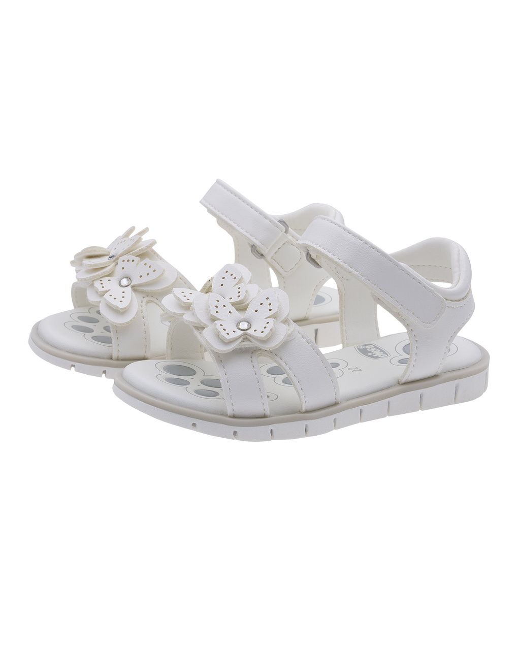 Sandali bimba bianchi con farfalle - chicco cinder