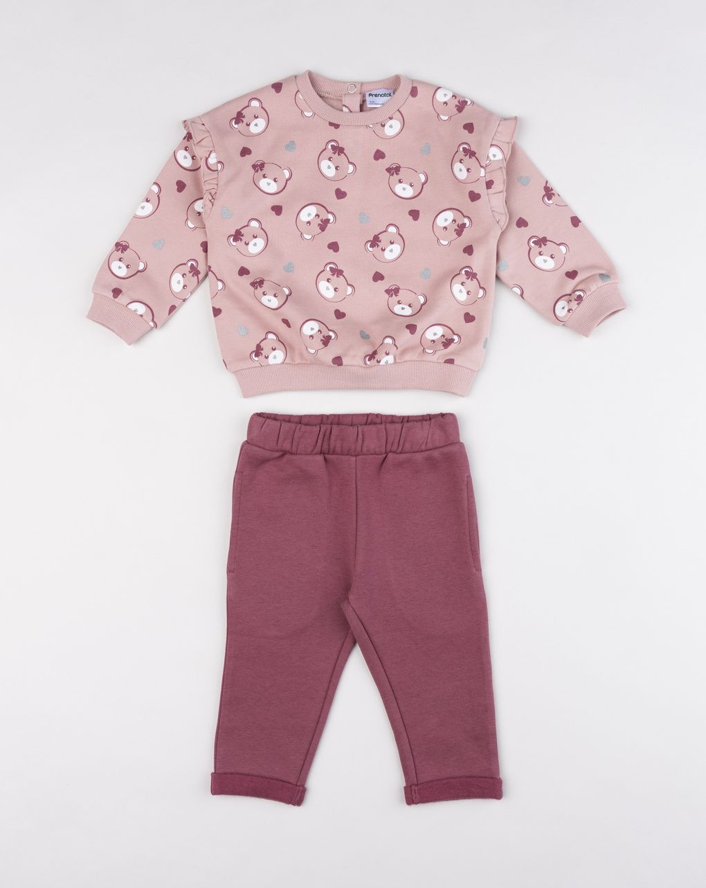 Completo bimba felpa e pantalone "orsetta"