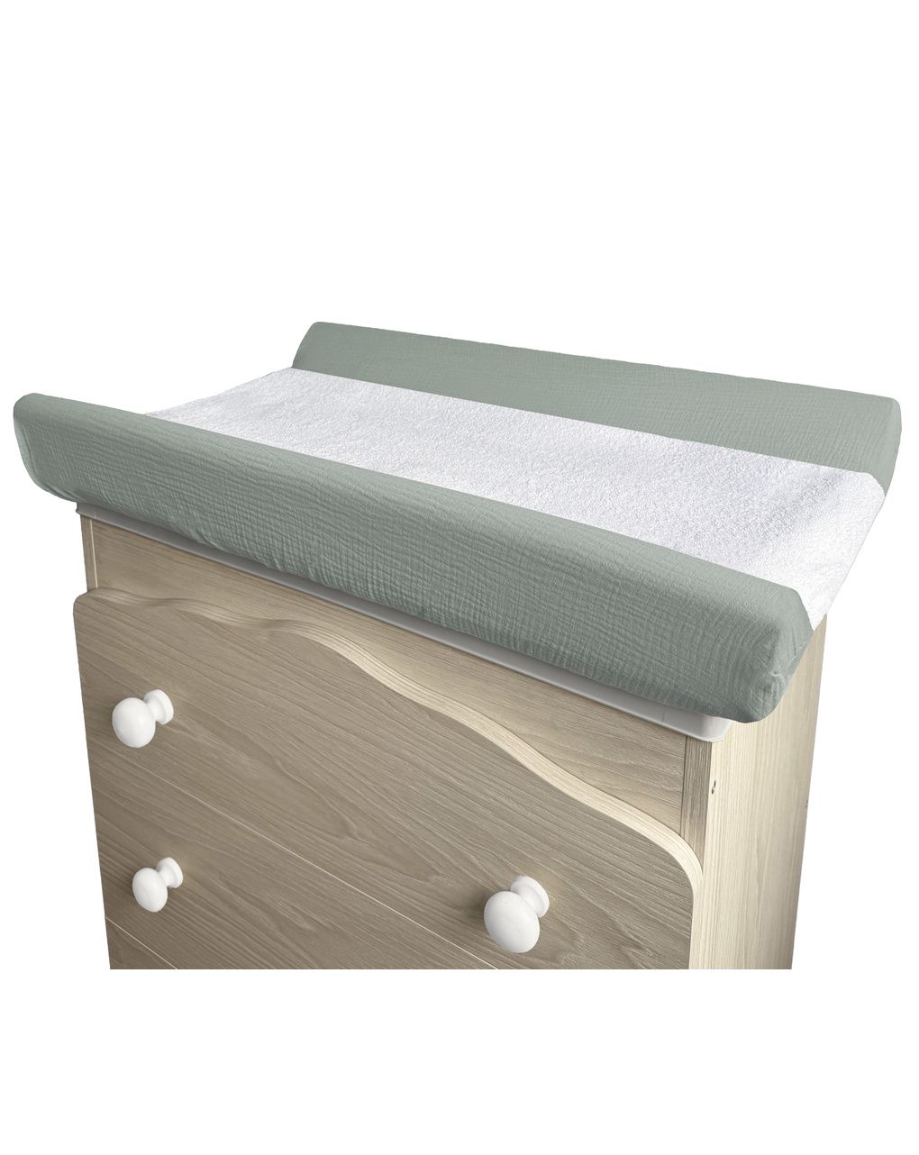 Coprifasciatoio muslin verde - italbaby