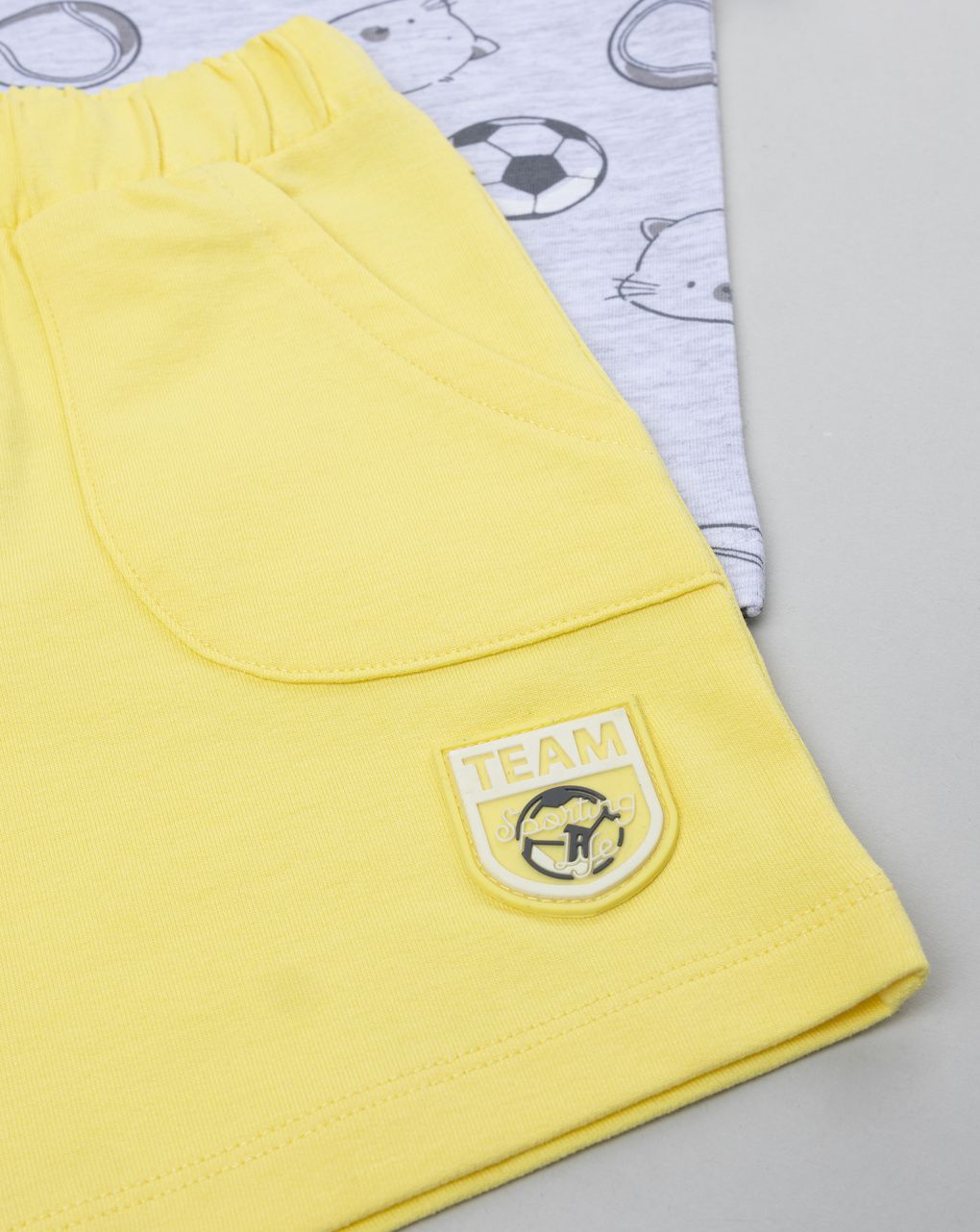 Completo bimbo grigio/giallo best player