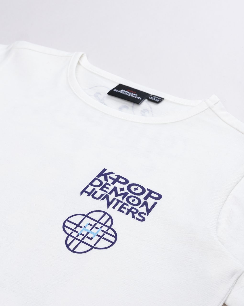 T-shirt bambina k-pop demon hunters "minimal logo huntrix back"