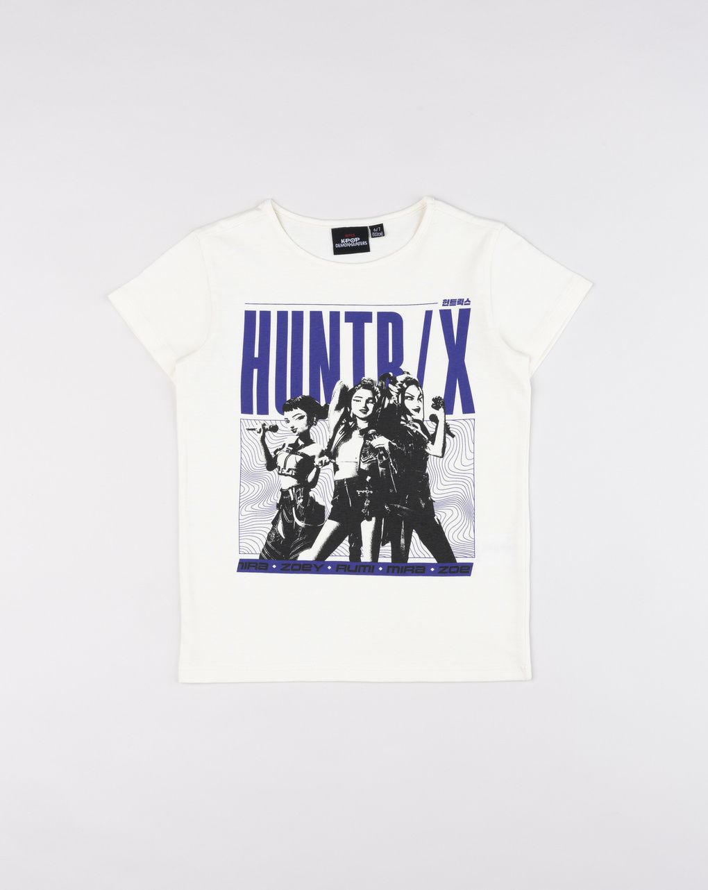 T-shirt k-pop bambina "huntrix monochrome"
