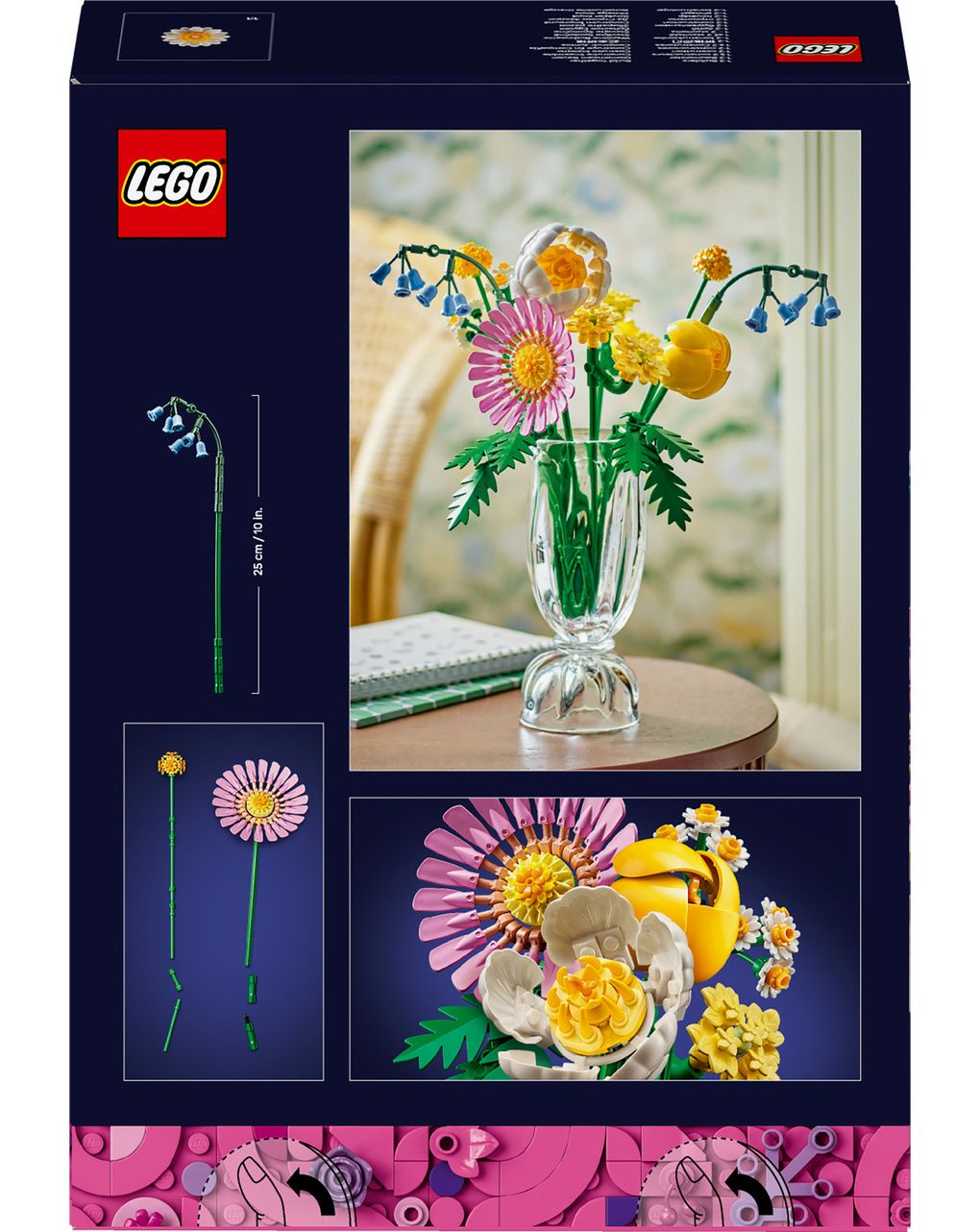 Lego icons botanical - bouquet di fiori estivi - 10347