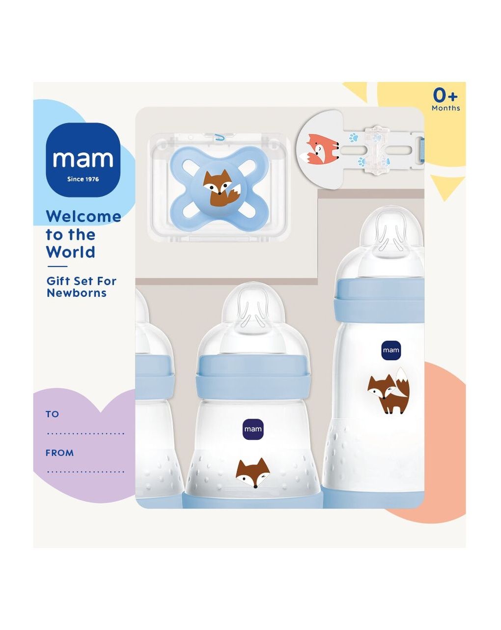 Welcome to the world confezione regalo azzurro - mam