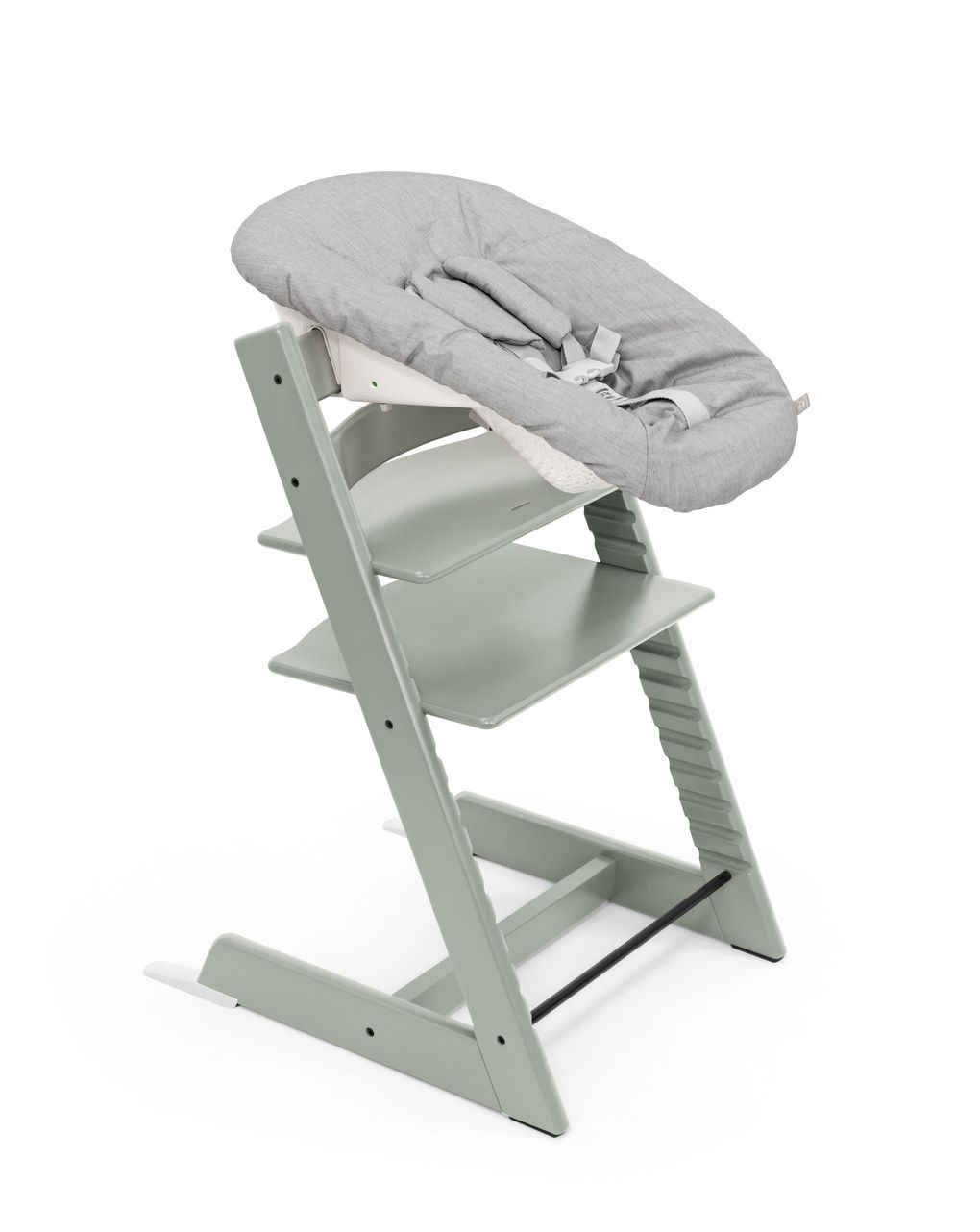 Pack seggiolone tripp trapp® con set per neonato - kit glacier green - stokke