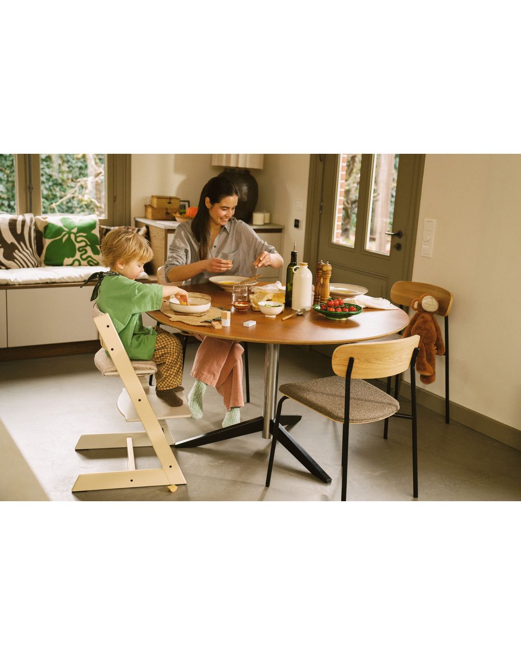 Pack seggiolone tripp trapp® con vassoio - kit vaniglia - stokke