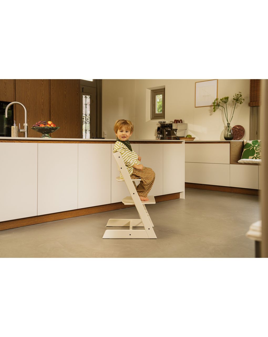 Pack seggiolone tripp trapp® con vassoio - kit vaniglia - stokke