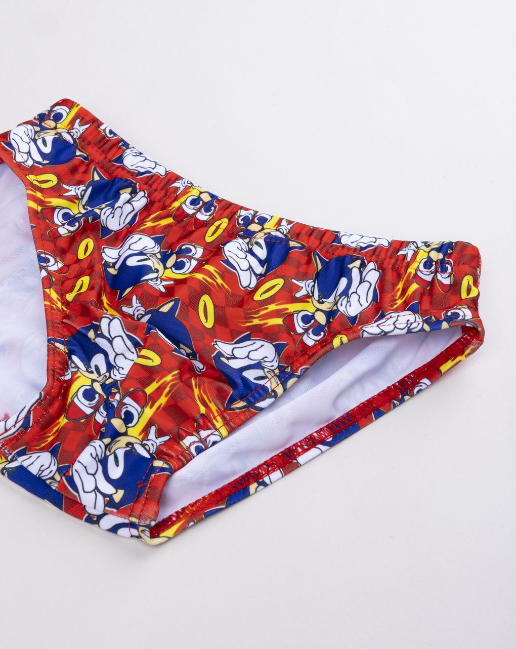 Slip mare bambino sonic the hedgehog rosso