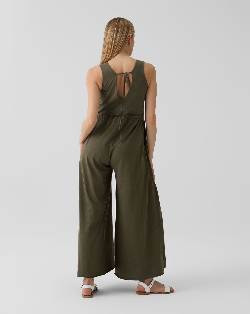 Jumpsuit morbida premaman verde scuro