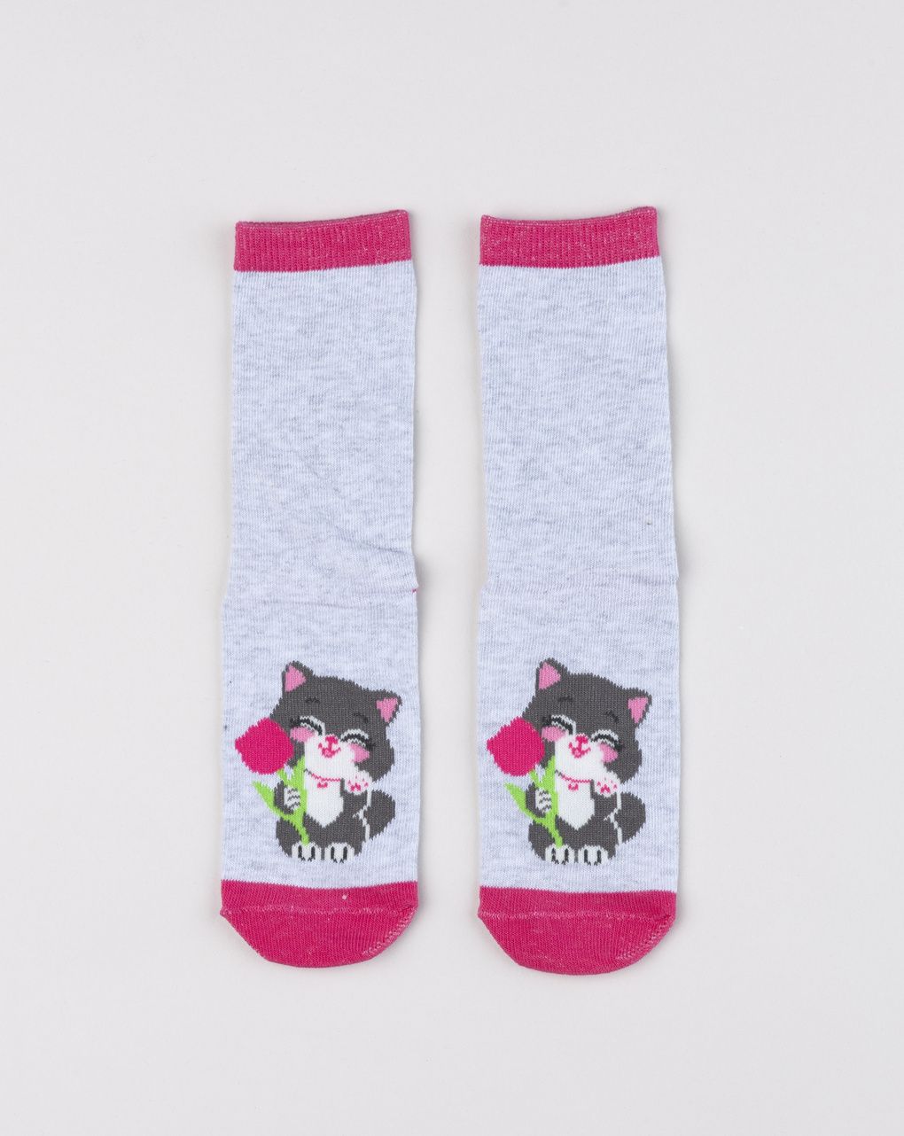 Antiscivolo bimba grigio gatto