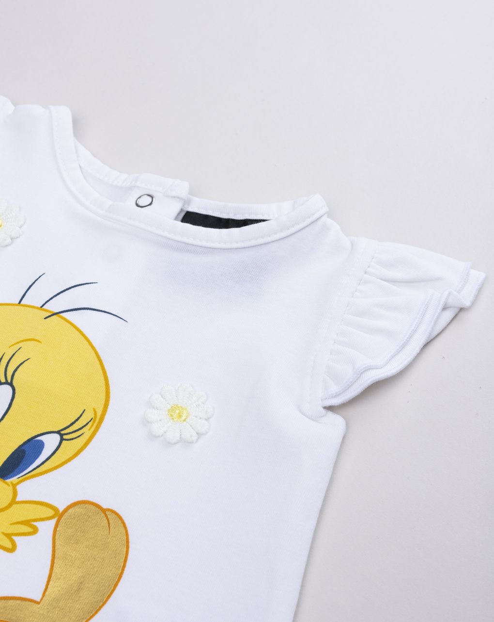 T-shirt bimba tweety maniche ad aletta