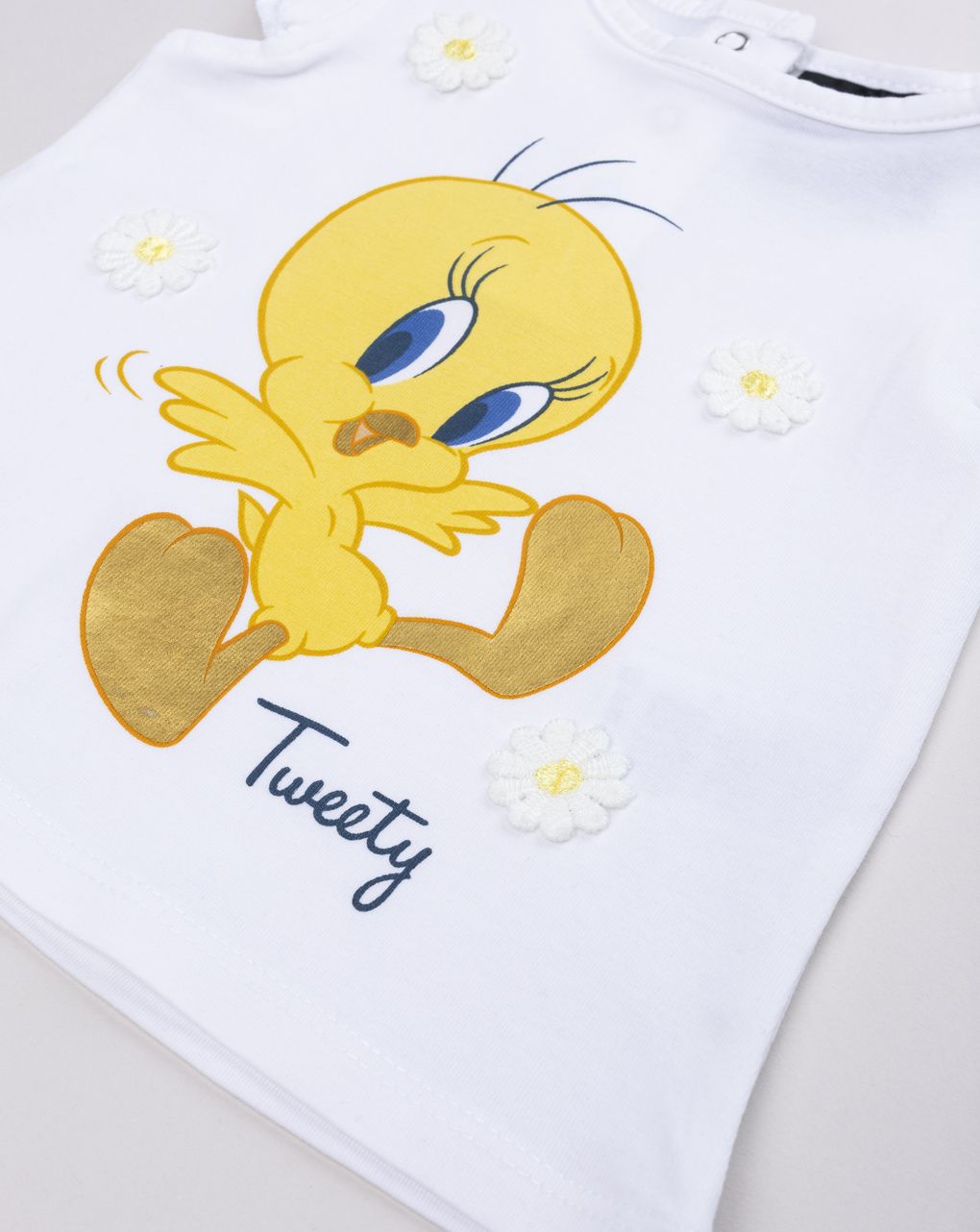 T-shirt bimba tweety maniche ad aletta