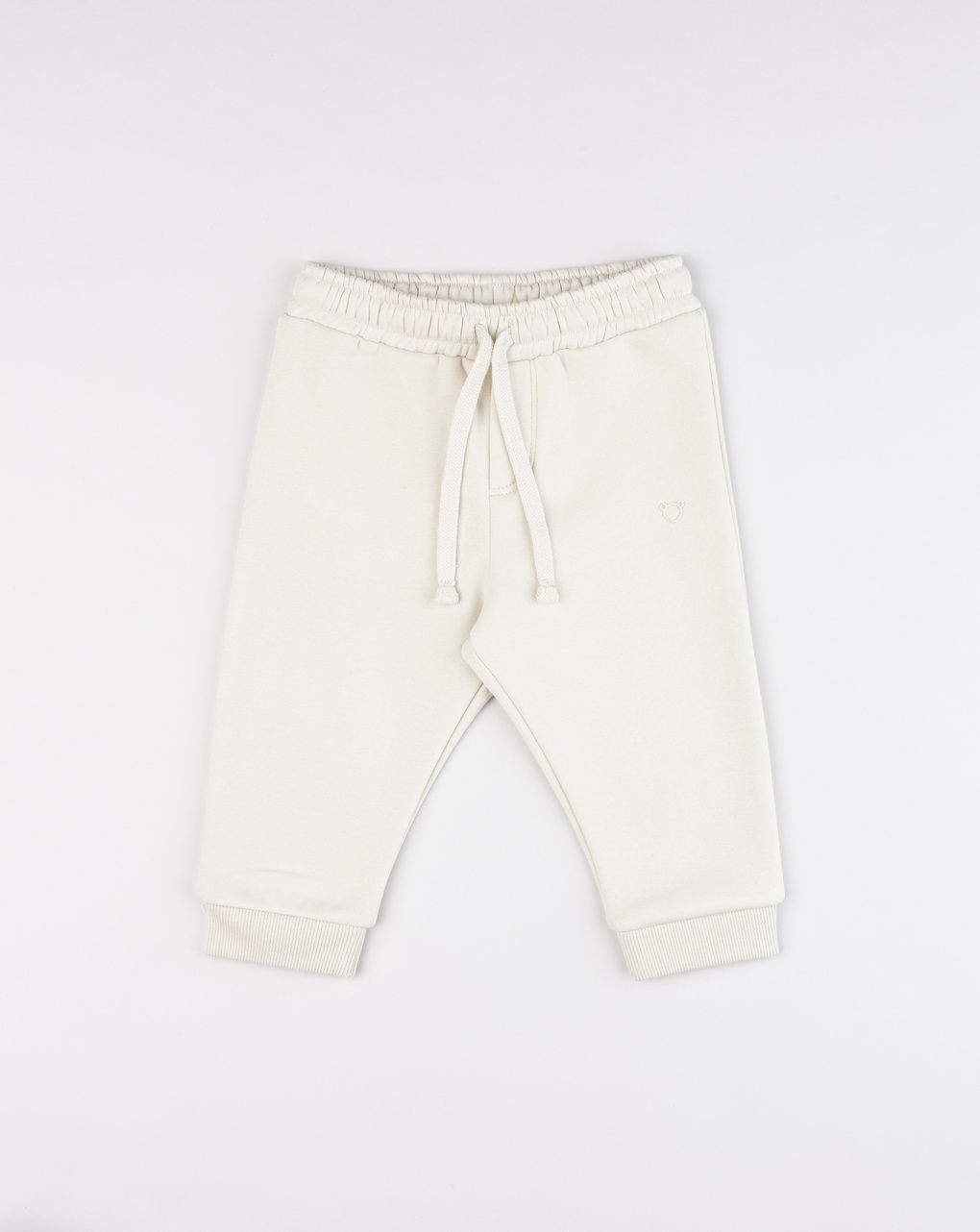 Pantalone felpato bimbo panna