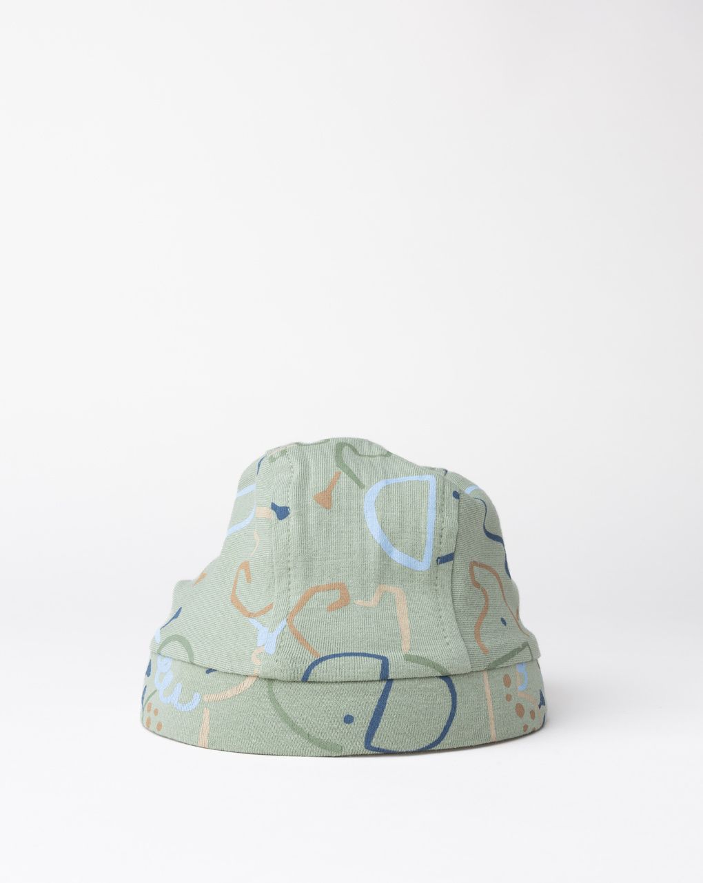 Bandana bimbo verde salvia elefanti allover