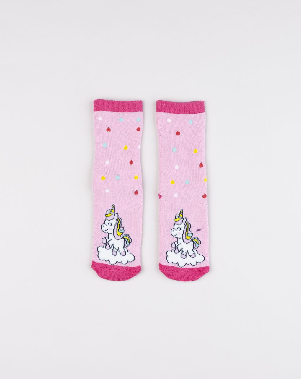 Calze antiscivolo bimba rosa unicorni
