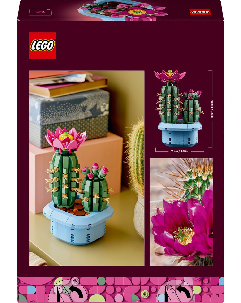Lego botanicals 11509 cactus in fiore