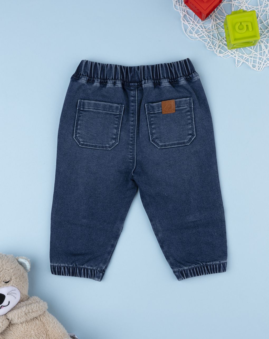Pantaloni denim bimbo scuri