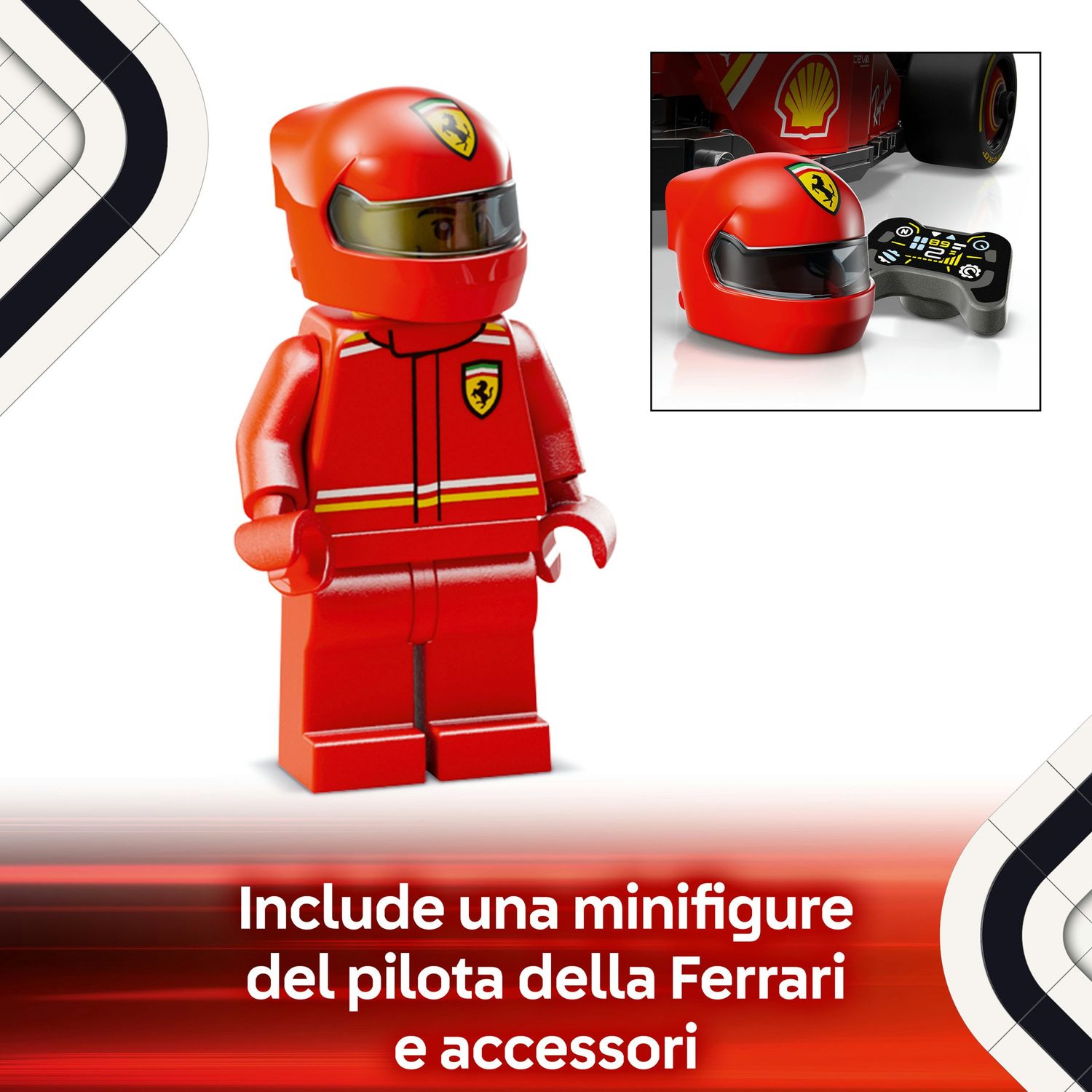 Lego speed champions auto da corsa f1® ferrari sf-24 - 77242