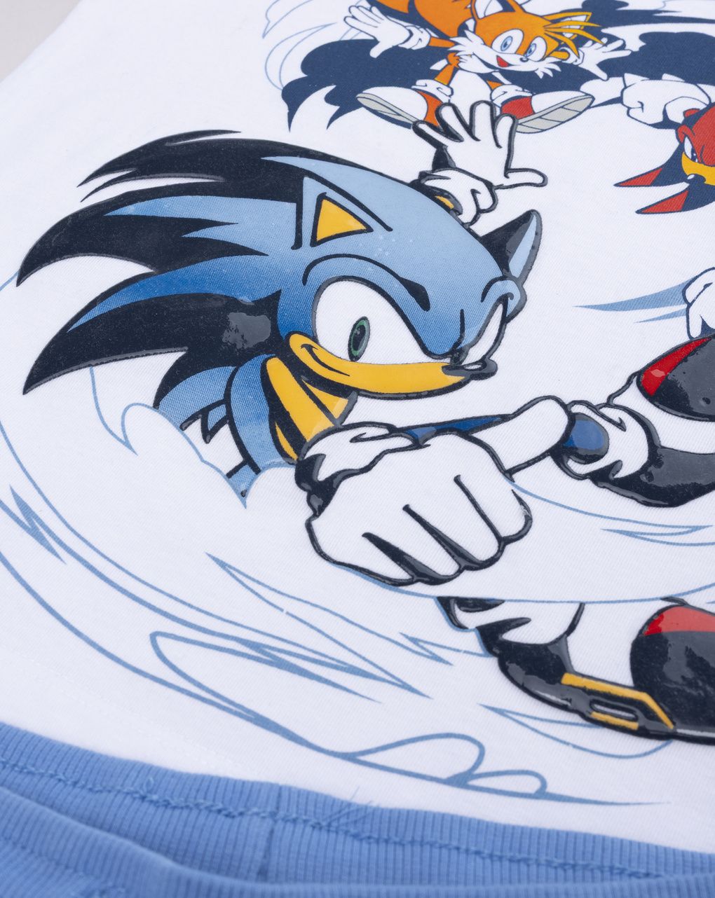 Completo estivo bambino t-shirt e shorts sonic