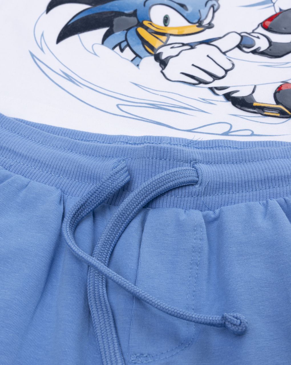Completo estivo bambino t-shirt e shorts sonic