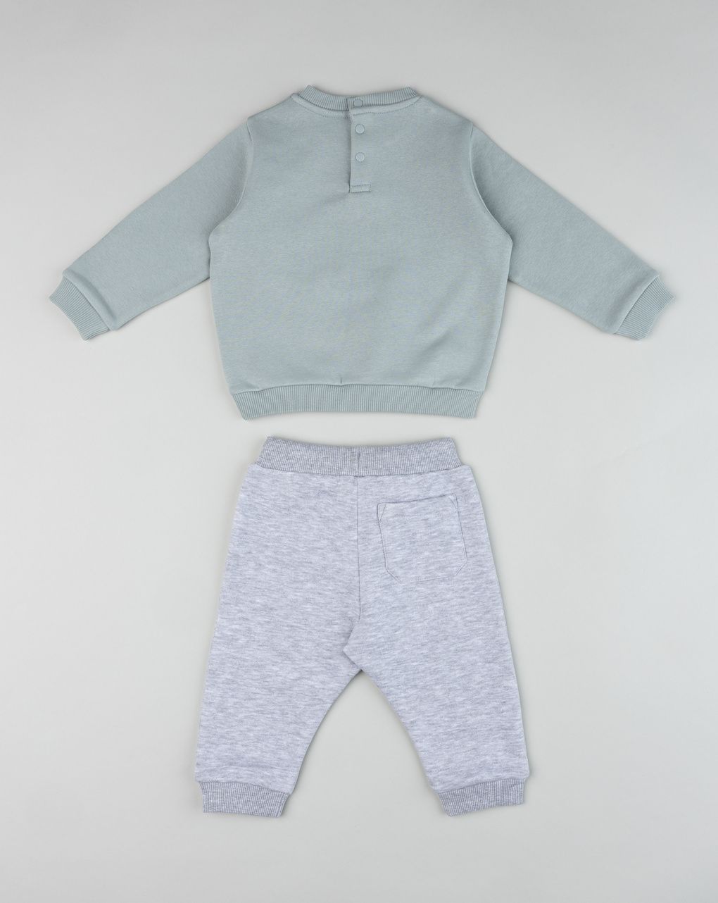 Completo jogging bimbo grigio