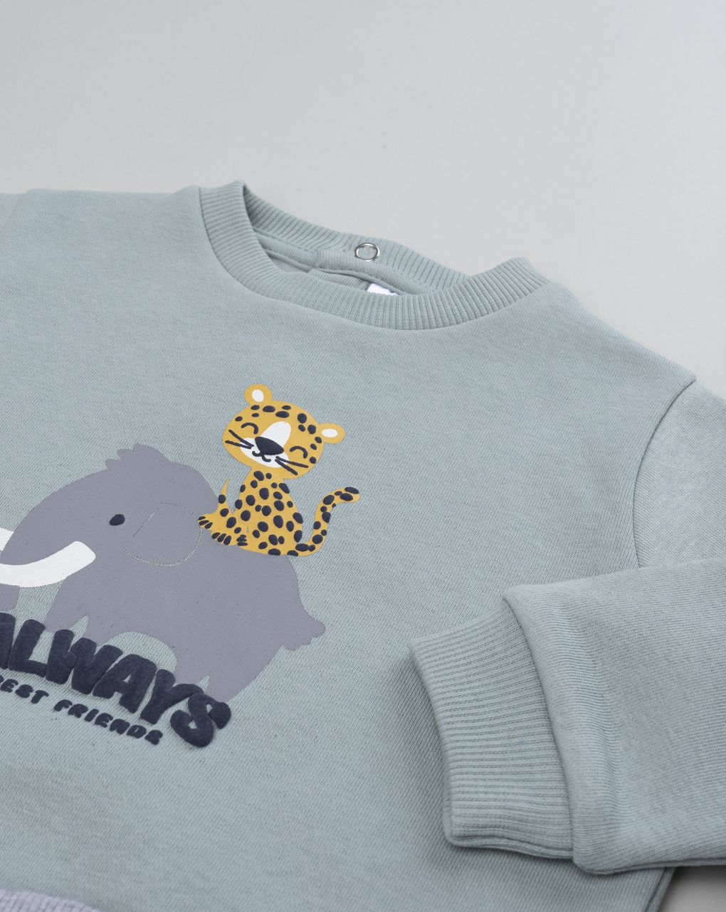Completo jogging bimbo grigio