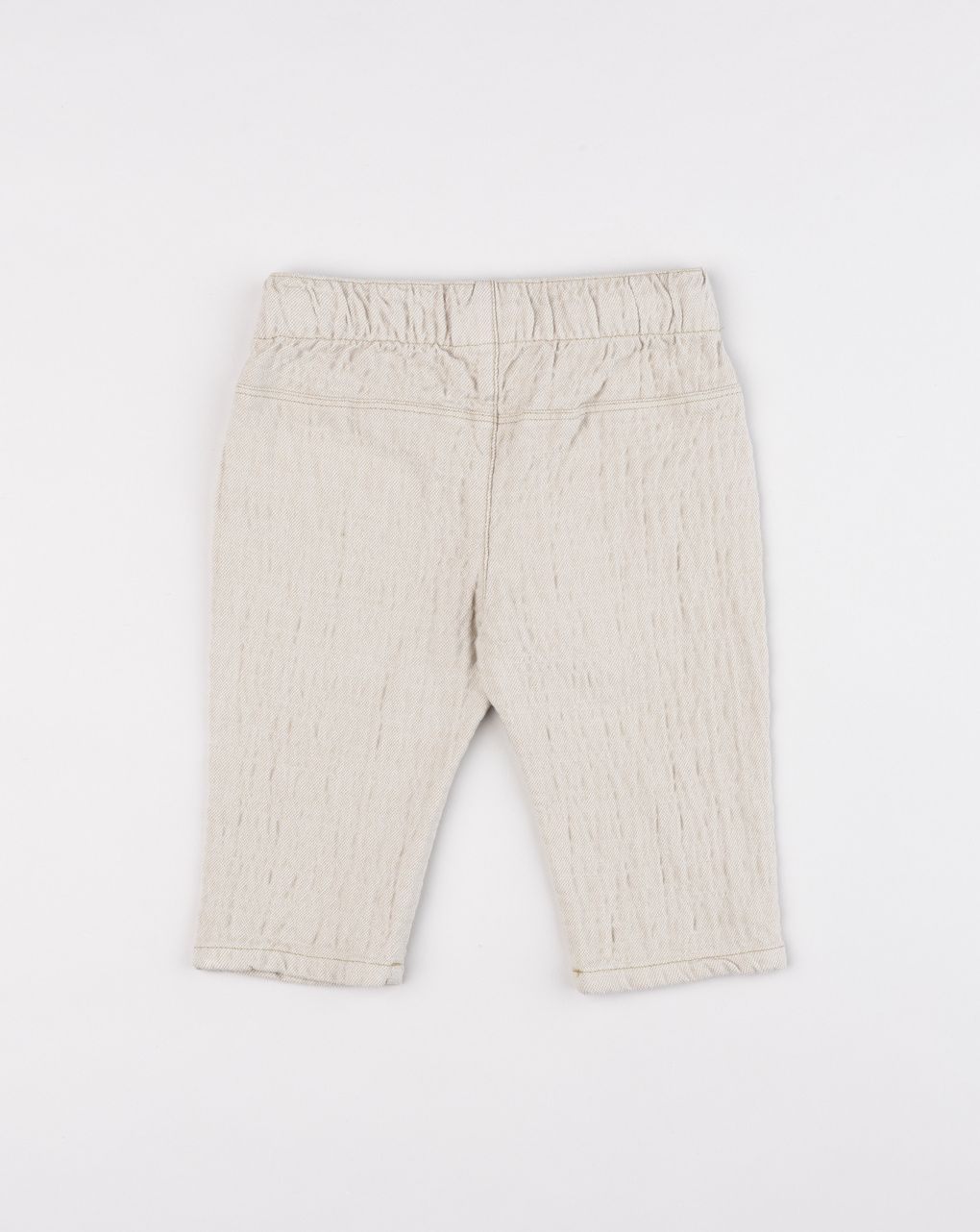 Pantalone elegant bimbo beige con tasche