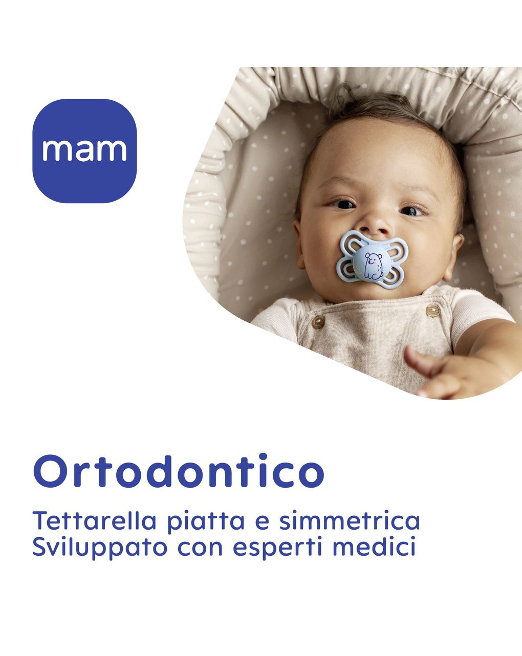 Mam original start succhietto 0-2 mesi (set da 2), ciuccio mam 0-2 mesi con tettarella ortodontica in silicone, neutro