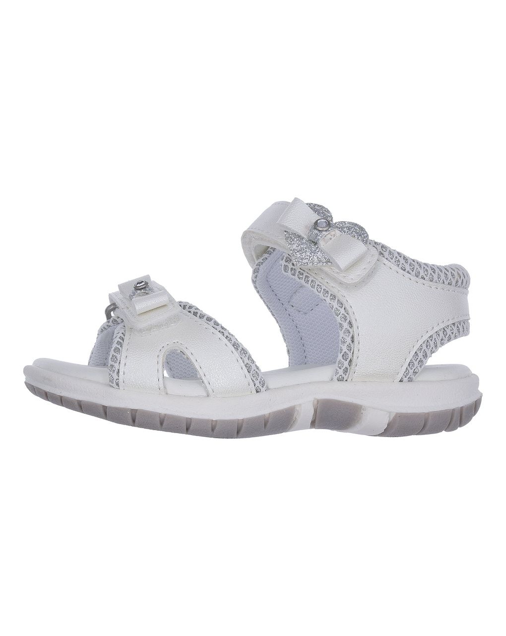 Sandali bimba bianchi con fiocco glitter - chicco francia