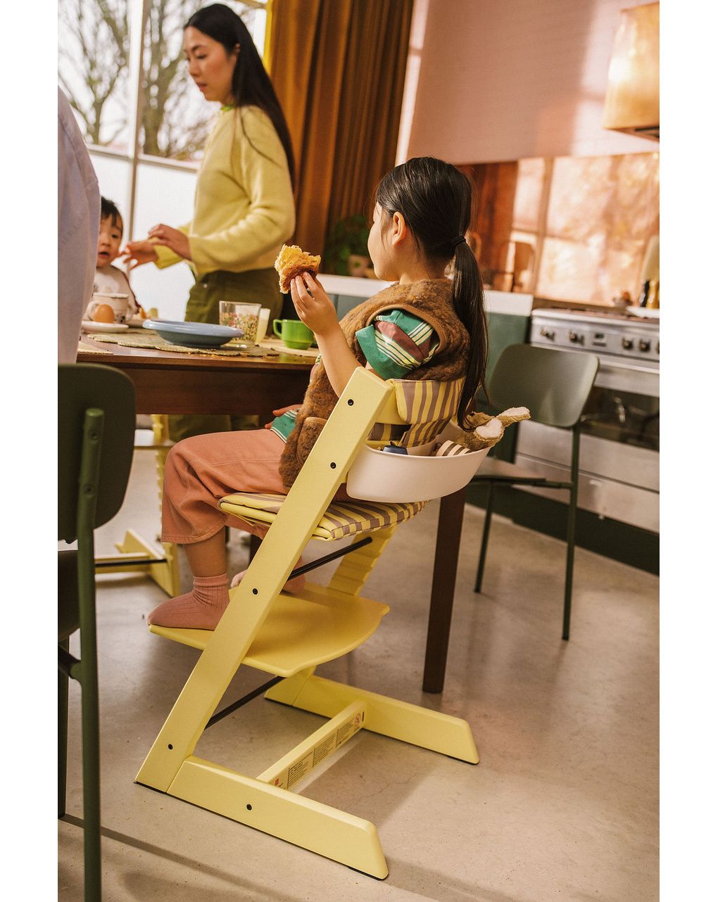 Seggiolone tripp trapp® - faggio - lemon yellow - stokke