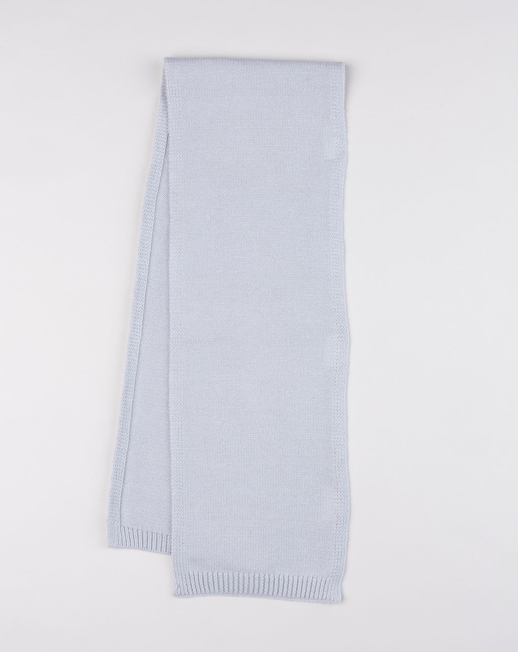 Sciarpa bambina tricot grigia con fiocchetto