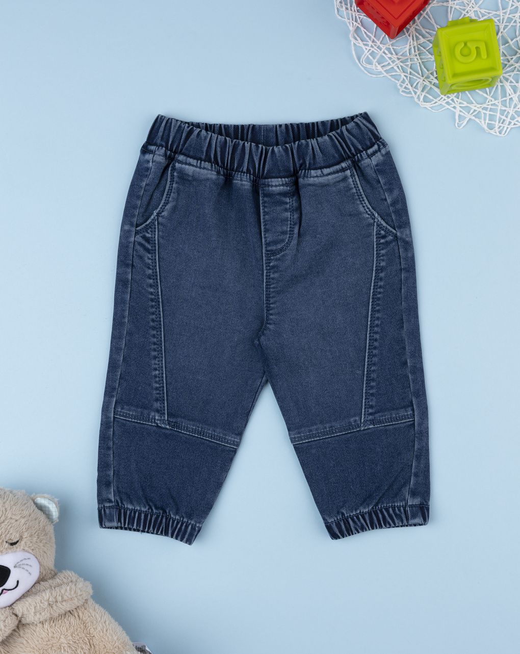 Pantaloni denim bimbo scuri