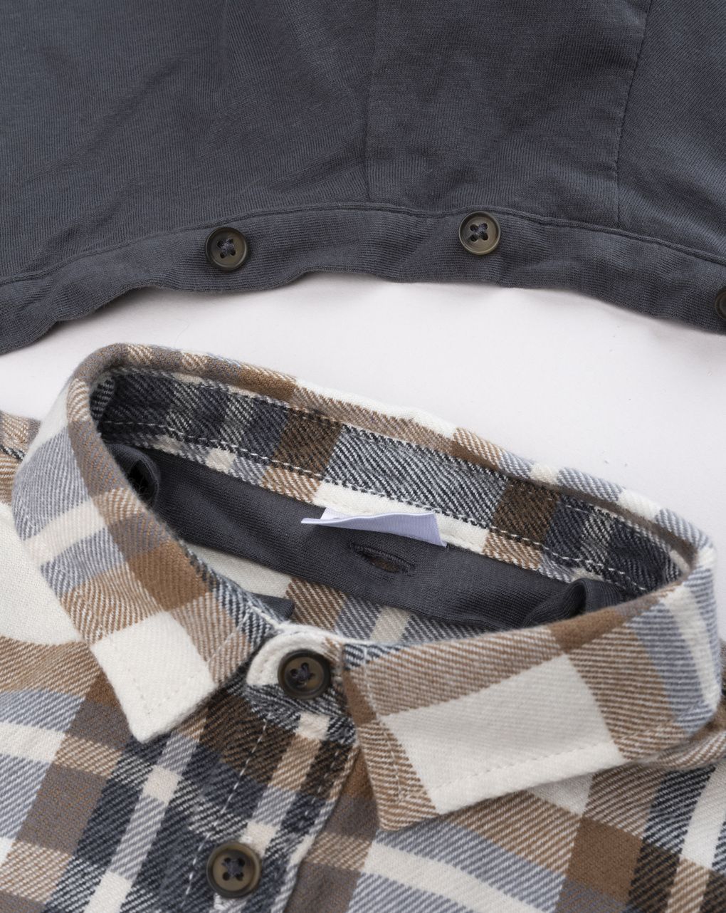 Camicia bambino in flanella con cappuccio removibile