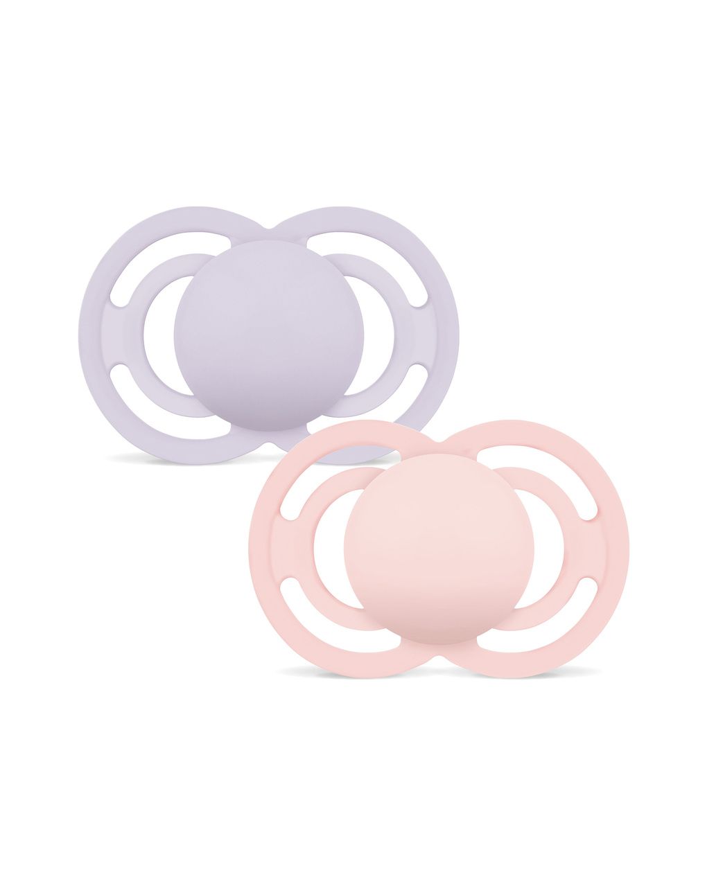 Mam perfect confezione doppia succhietto 16+ mesi (set da 2), ciuccio mam 16 36 mesi silicone per uno sviluppo sano del cavo orale, rosa/lilla