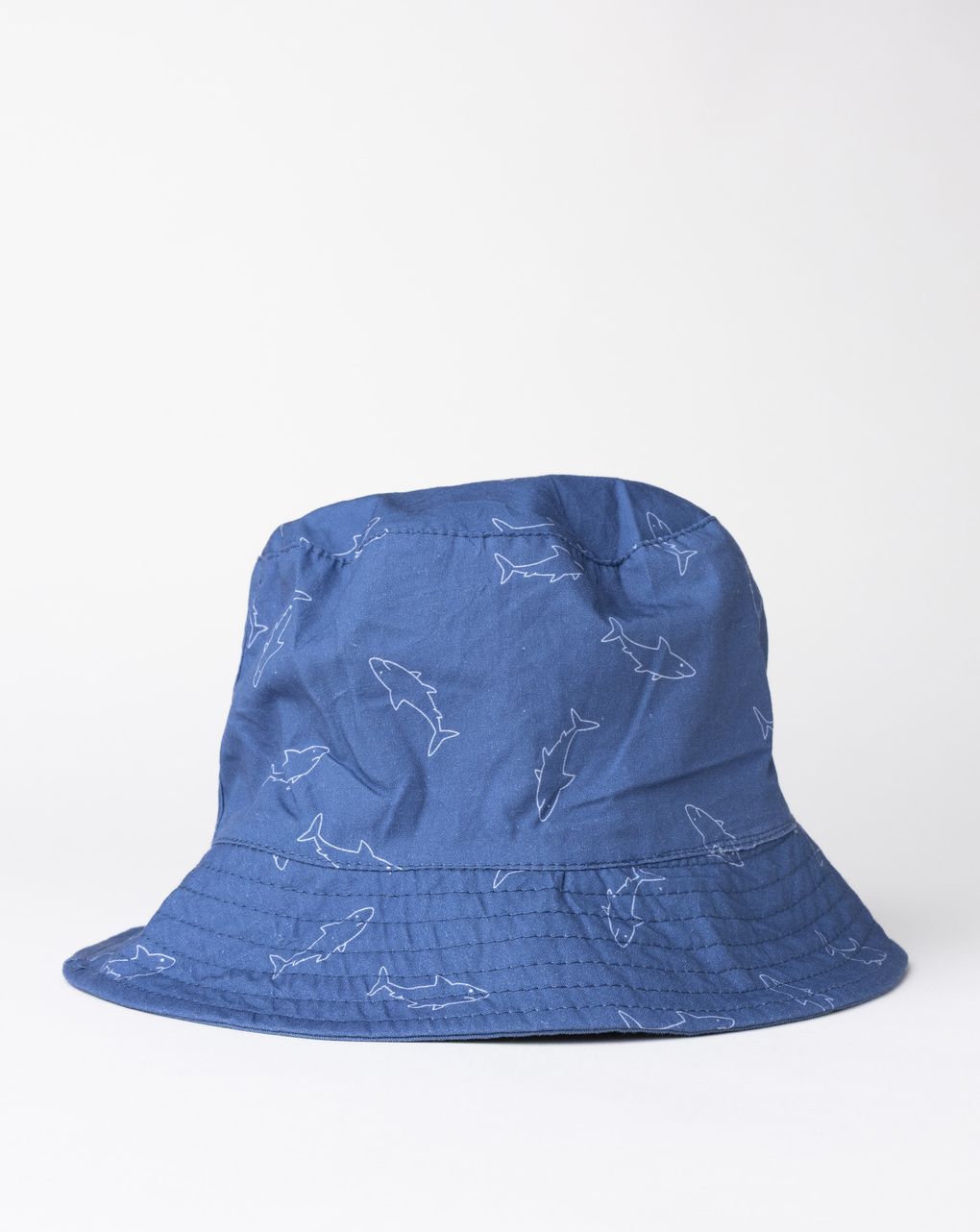 Cappello pescatore bimbo blu navy  stampa squali