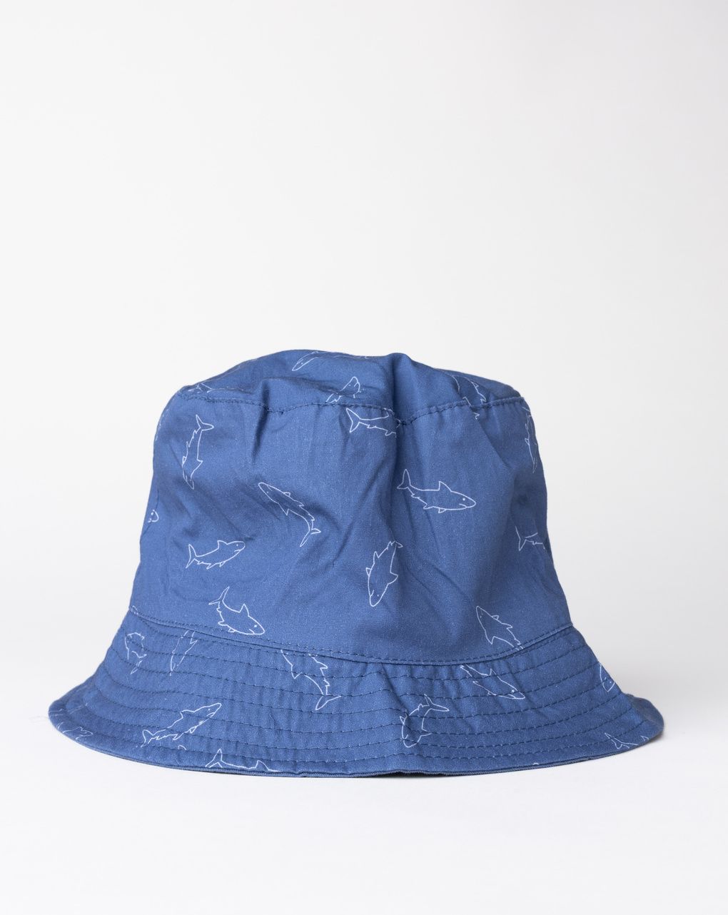 Cappello pescatore bimbo blu navy  stampa squali